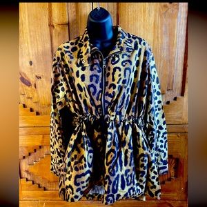 NWOT Adam Lippes cheetah Anorak